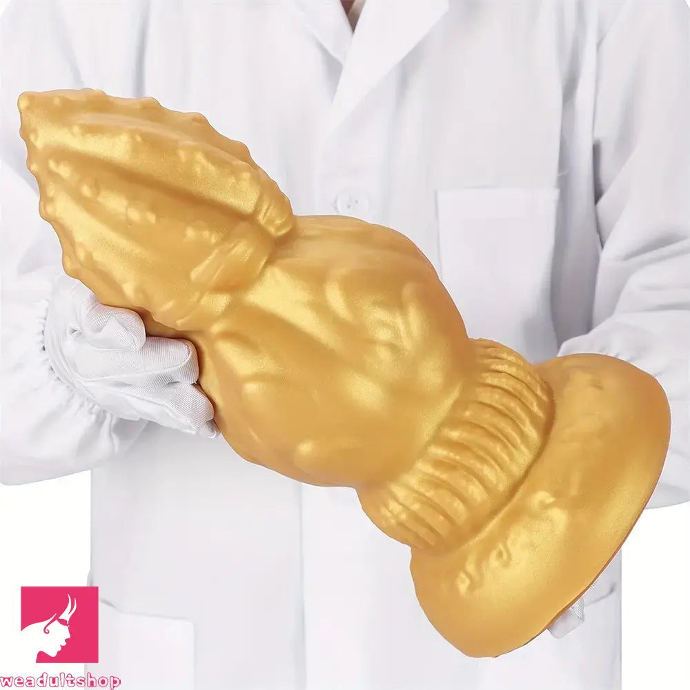 7.87in 9.05in 10.23in 11.41in Golden Gourd Sharp Pointed Large Fat Dildo