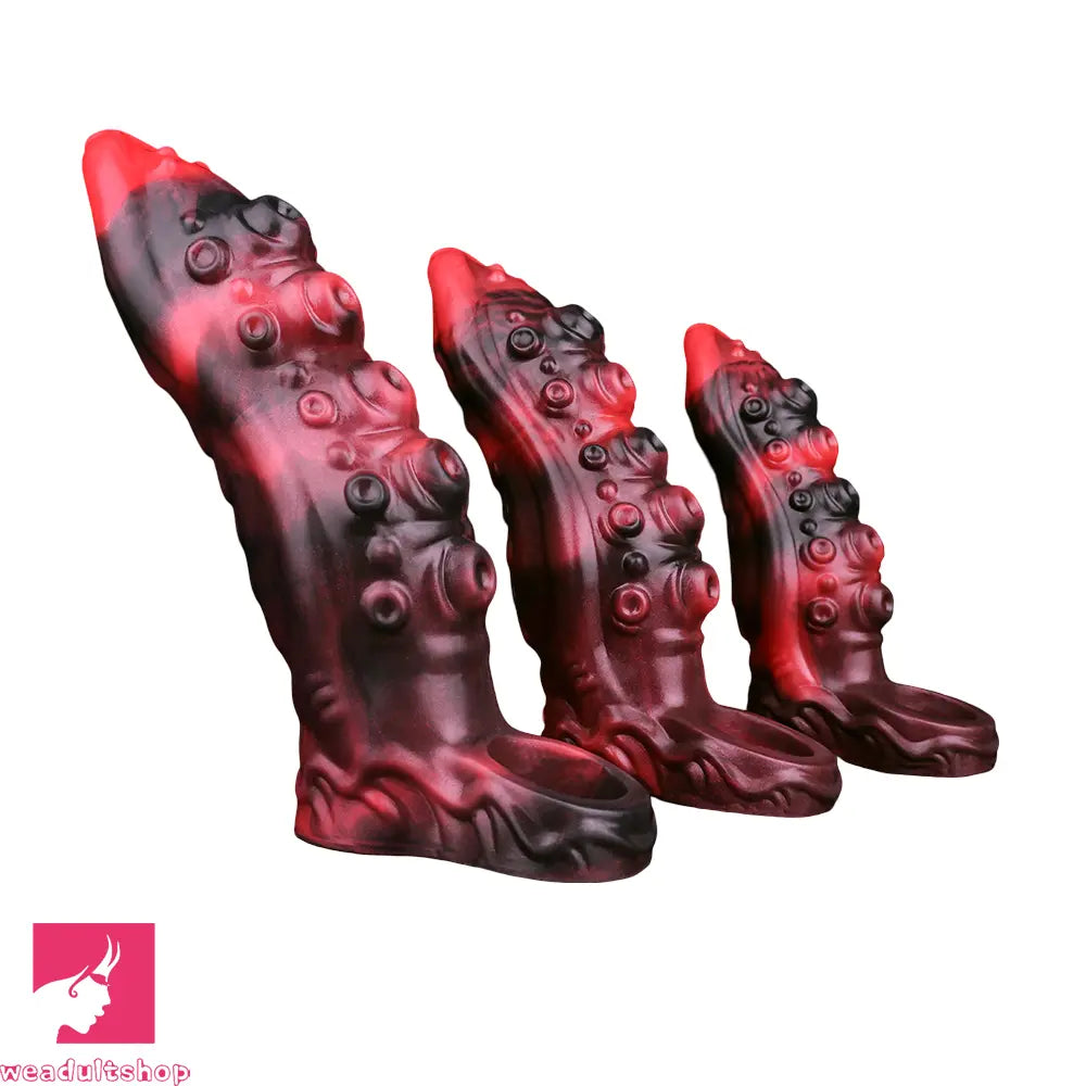 6.22in 7.01in 7.95in Tentacle Animal Penis Soft Dildo Sleeve Penis Extender