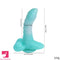 7.08in 9.05in Uncut Big Monster Animal Soft Silicone Luminous Clit Dildo