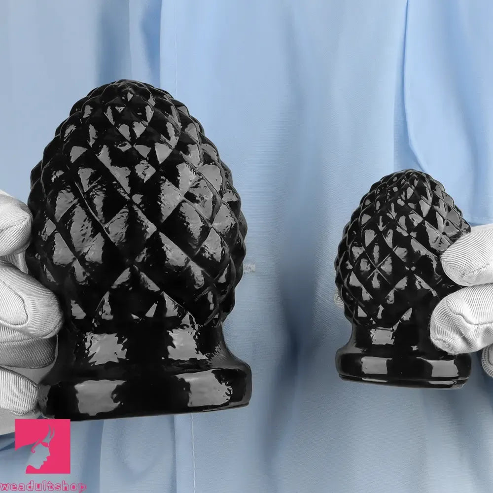 2.95in 4.52in Newbie Black PVC Cock Suction Cup Mini Anal Plug Dildo
