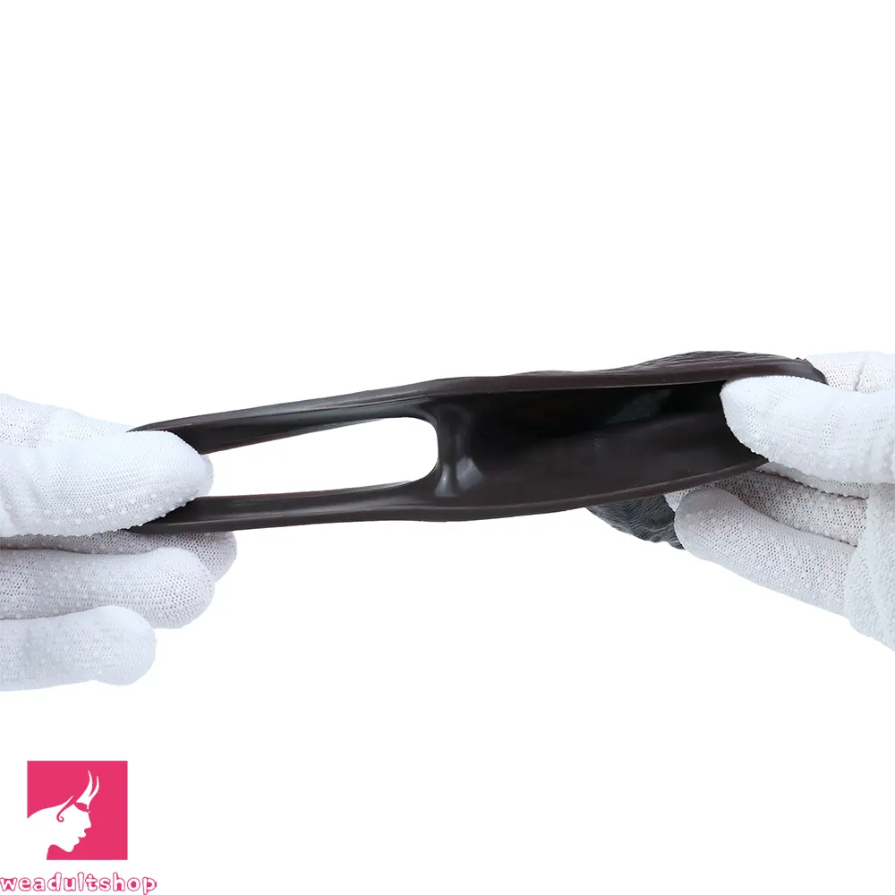 5.19in Deep Veins Open Head Silicone Hollow Dildo Sleeve For Love Sex