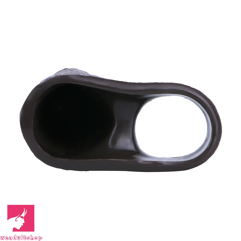 6.37in Skin-Tone Lifelike Skin Silicone Dildo Sleeve 18+ Adult Love Toy