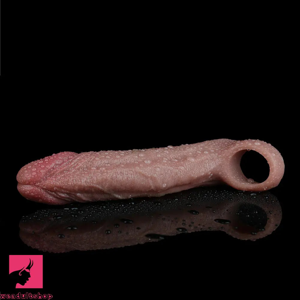6.29in Real Feeling Skin Silicone Soft Dildo Sleeve For Durable Long Time Use