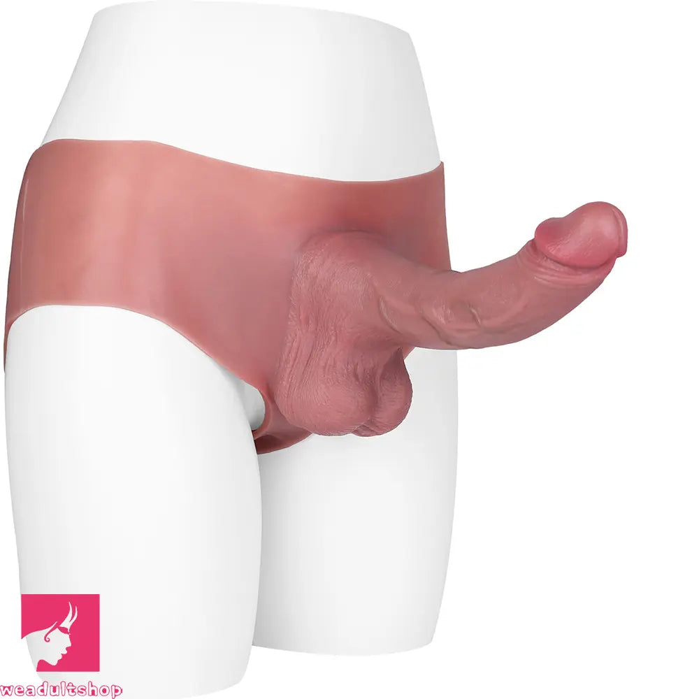 9.84in Silicone Big Strapon Hollow Dildo With Glans Penis For Women Sex