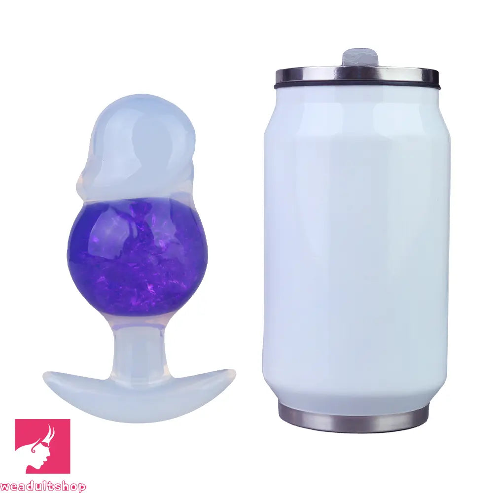 4.96in Luminous Silicone Anal Beads Dildo Anal Sex Toy For Adult Cock