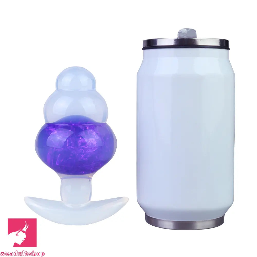 4.53in Luminous Silicone Anal Beads Dildo Anal Love Toy For Women Clit