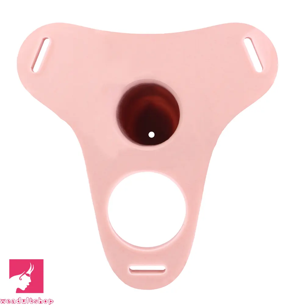 4.92in Silicone Animal Penis Cage Strap on Chastity Dildo Lock Cock Ring