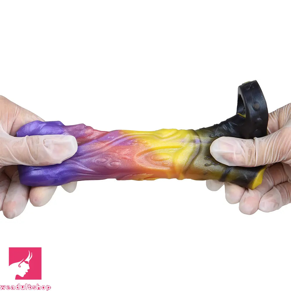 4.92in Fantasy Odd Small Silicone Soft Dildo Sleeve Cock Extender Toy