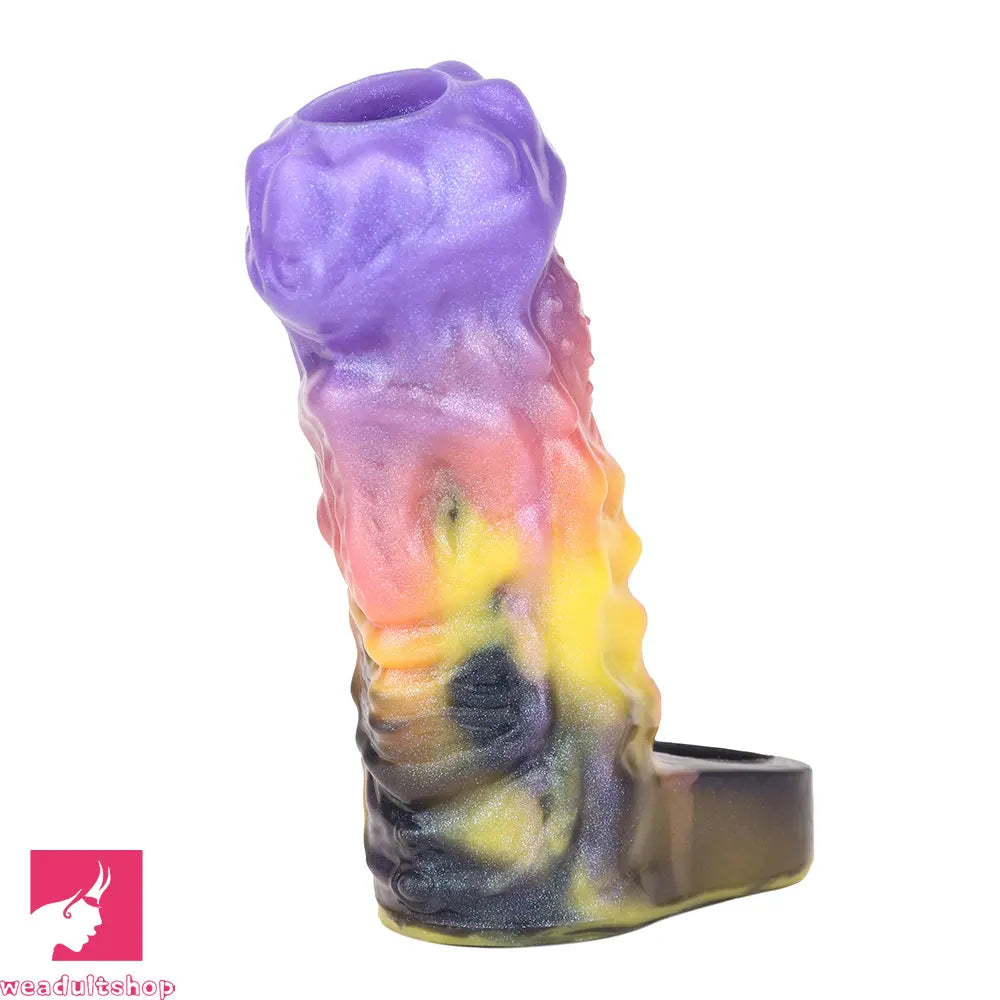 4.96in Ozuros Fantasy Odd Silicone Soft Dildo Sleeve Cock Extender Toy