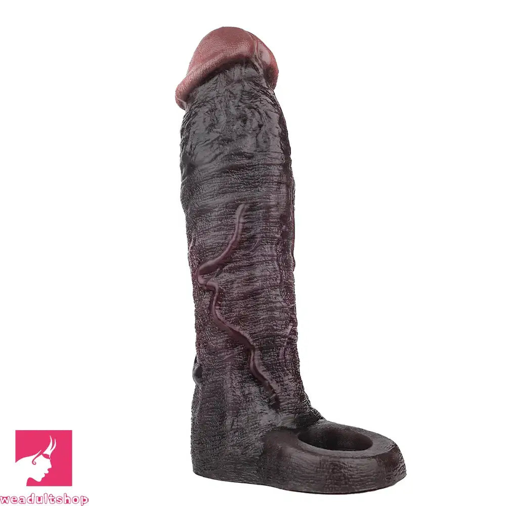 9.06in Elastic Penis Ring Dildo Sleeve For Male Couples Durable Sheath