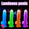 7.48in 9.25in Luminous Silicone Soft Dildo For Men Women Fucking Sex