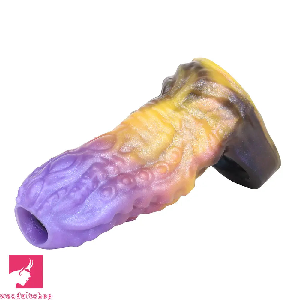 4.92in Egyzos Tentacle Silicone Soft Dildo Sleeve Cock Extender Sex Toy