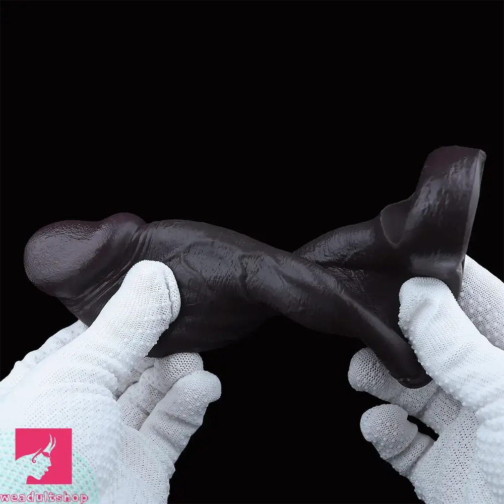 6.22in Silicone Realistic Cock Ring Dildo Sleeve Soft Real Penis Sleeve
