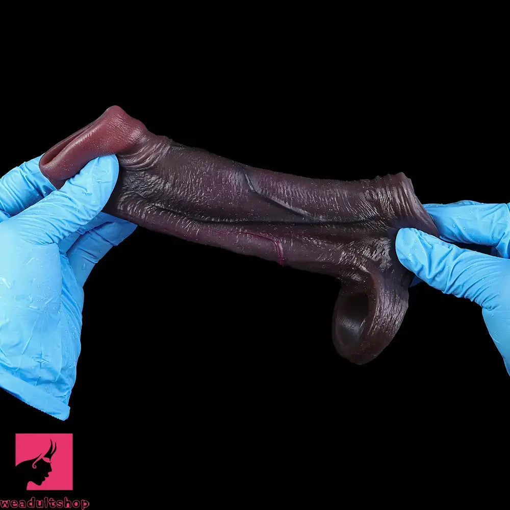 4.13in 4.92in 6.1in Real Skin-Friendly Stretchable Hollow Dildo Sleeve Toy
