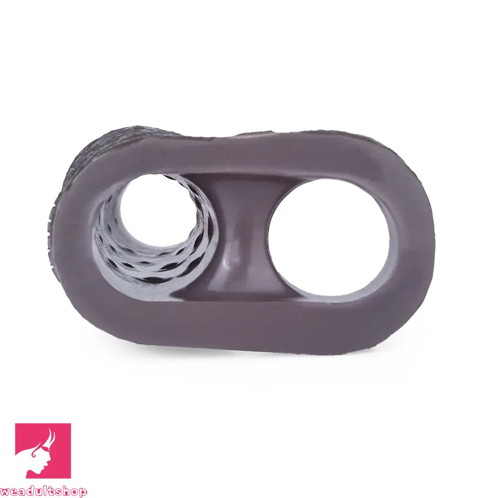 4.05in 4.8in 5.39in Platinum Silicone Penis Dildo Sleeve Male Wearable Toy