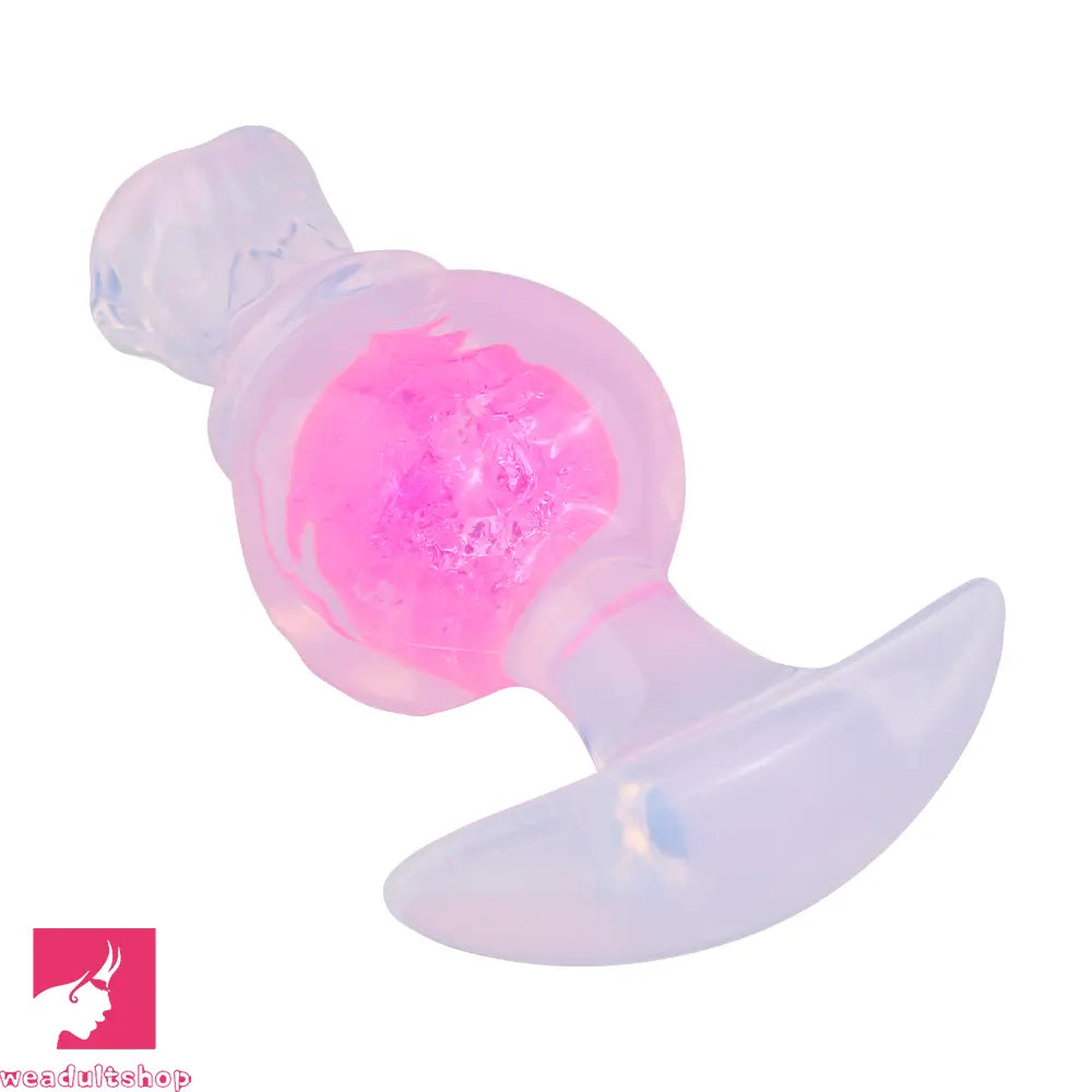 5.04in Silicone Anal Plug Vaginal Massager & Anus Stimulator Cock Toy
