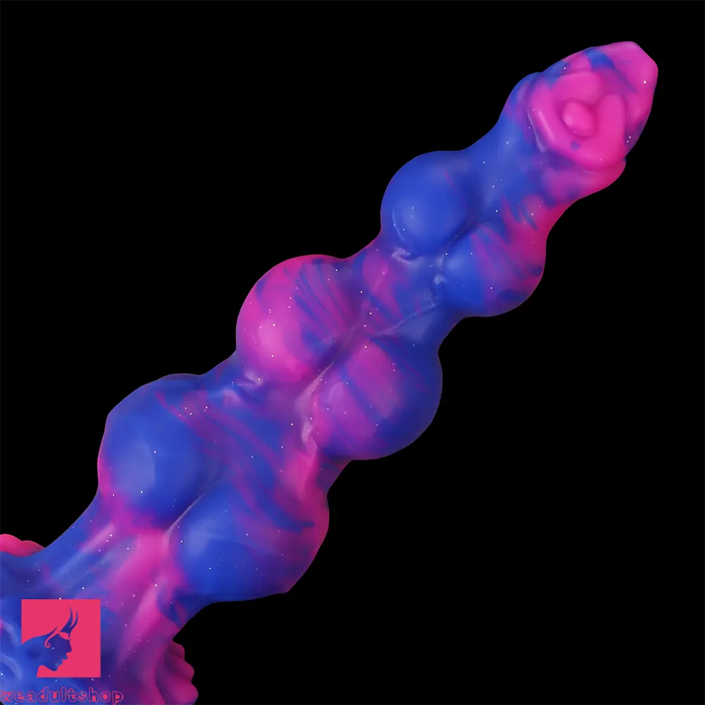 7.48in 8.66in 10.43in Monster Knot Silicone Fantasy Dildo G-spot Odd Cock