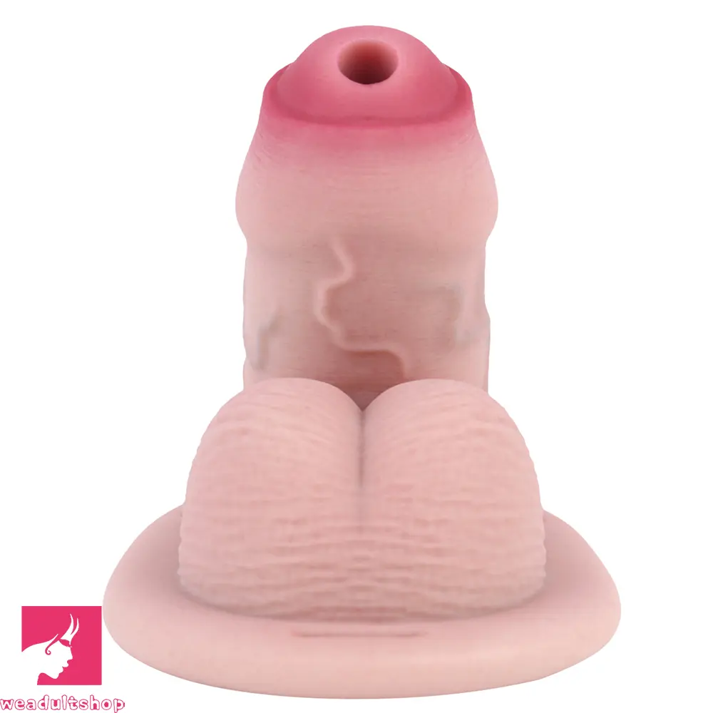 4.72in Real Hollow Chastity Cage Dildo Cock Masturbator Erotic Cock Love