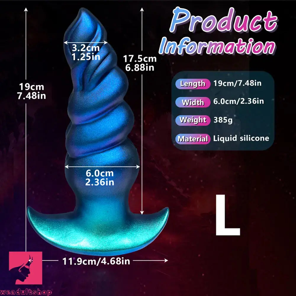5.31in 6.29in 7.48in Knot Monster Silicone Dildo Anal Plug For Beginner Toy