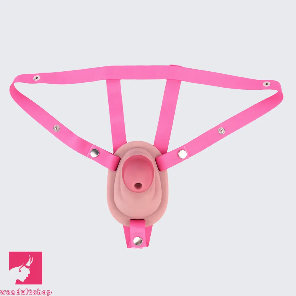 3.34in Real Hollow Chastity Cage Dildo Couple Sex Love Masturbator