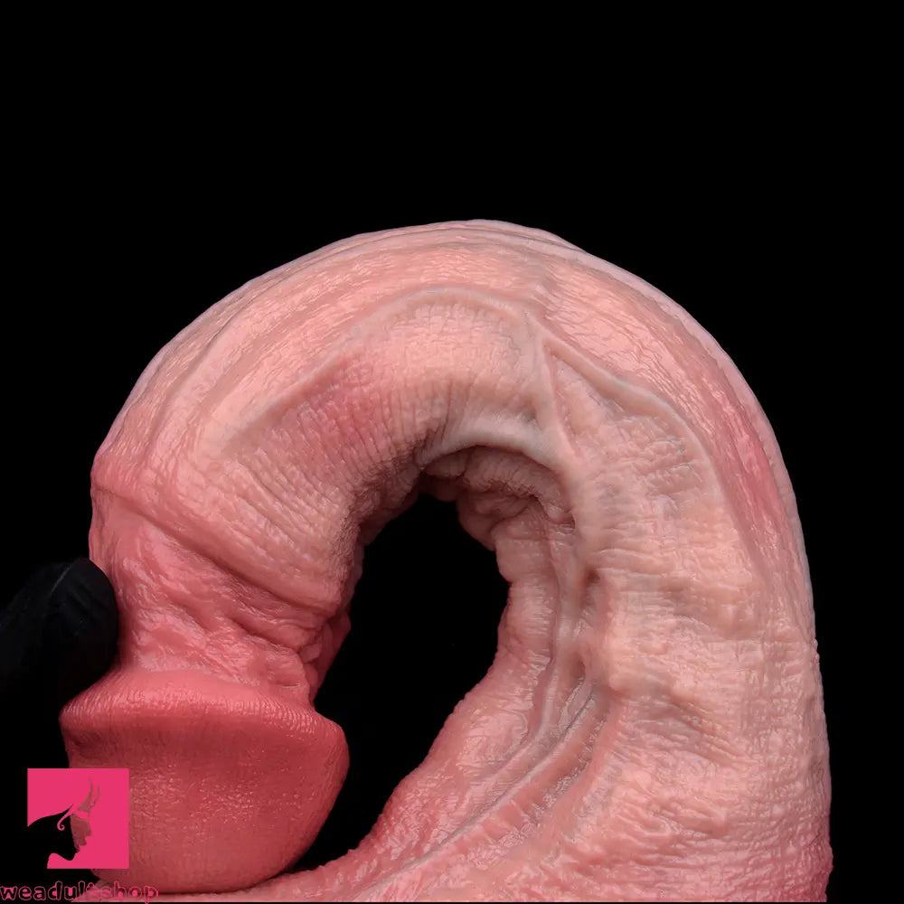 10.12in Couple Sex Game Toy Dual Density Silicone Ejaculating Real Dildo