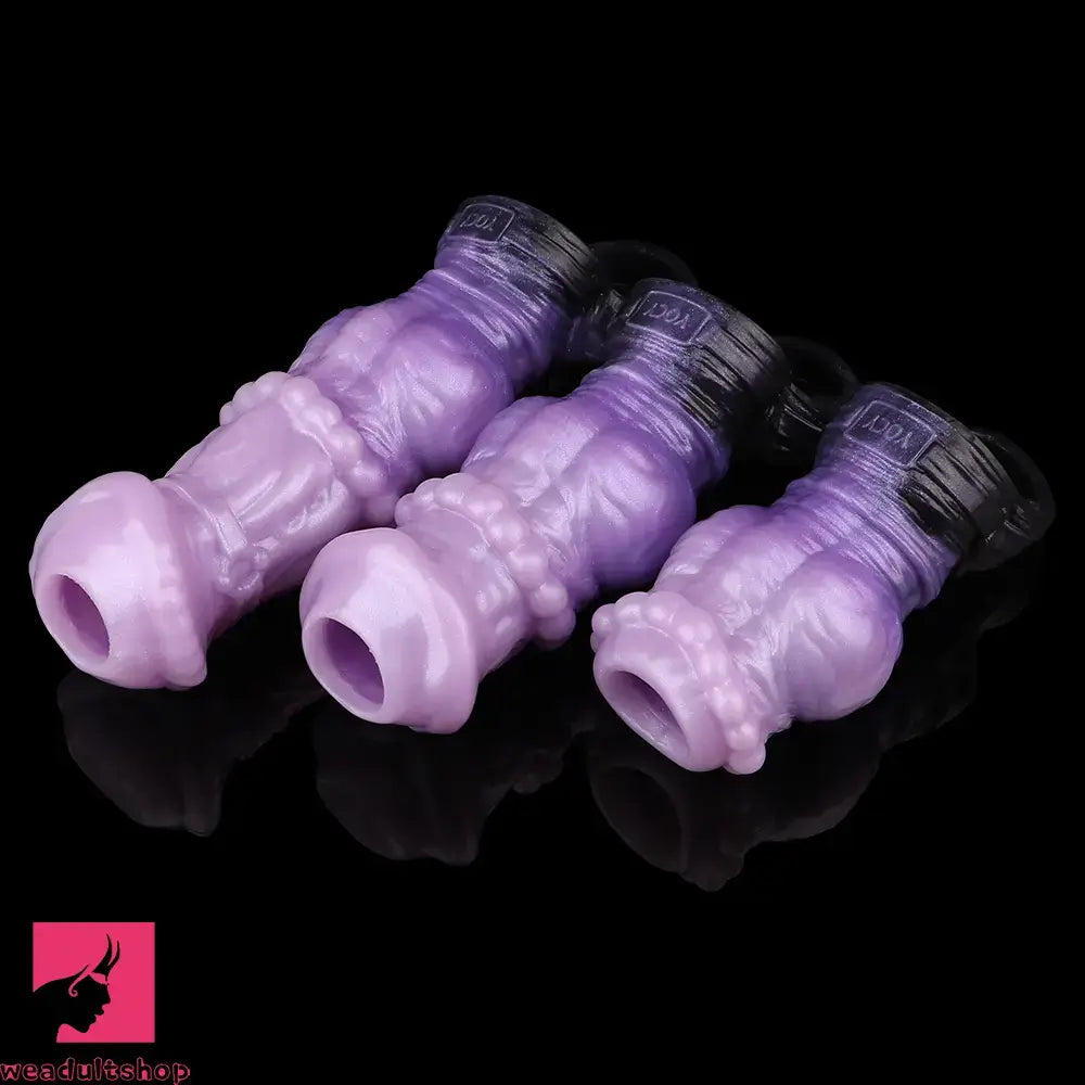 4.44in 6.06in 7.32in Horse Cock Dildo Sleeve Odd Spiked Knot Creature Sleeve