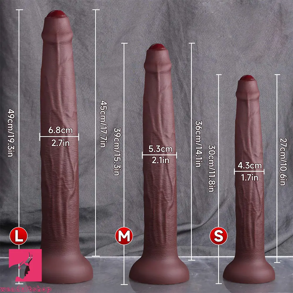 11.8in 15.3in 19.3in Super Long Huge Uncut Silicone Dildo Anal Cock Love Toy Weadultshop