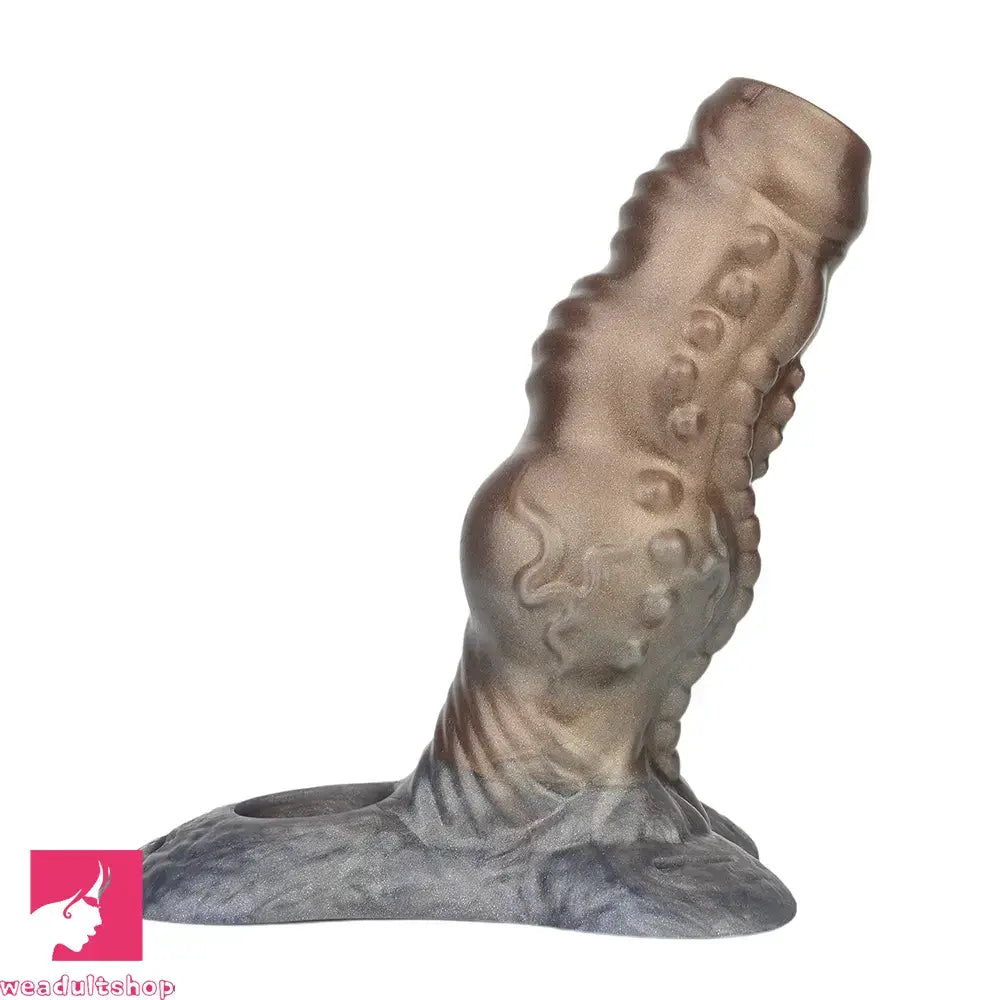 6.69in Tentacle Silicone Monster Hollow Strap on Dildo Sleeve For Cock