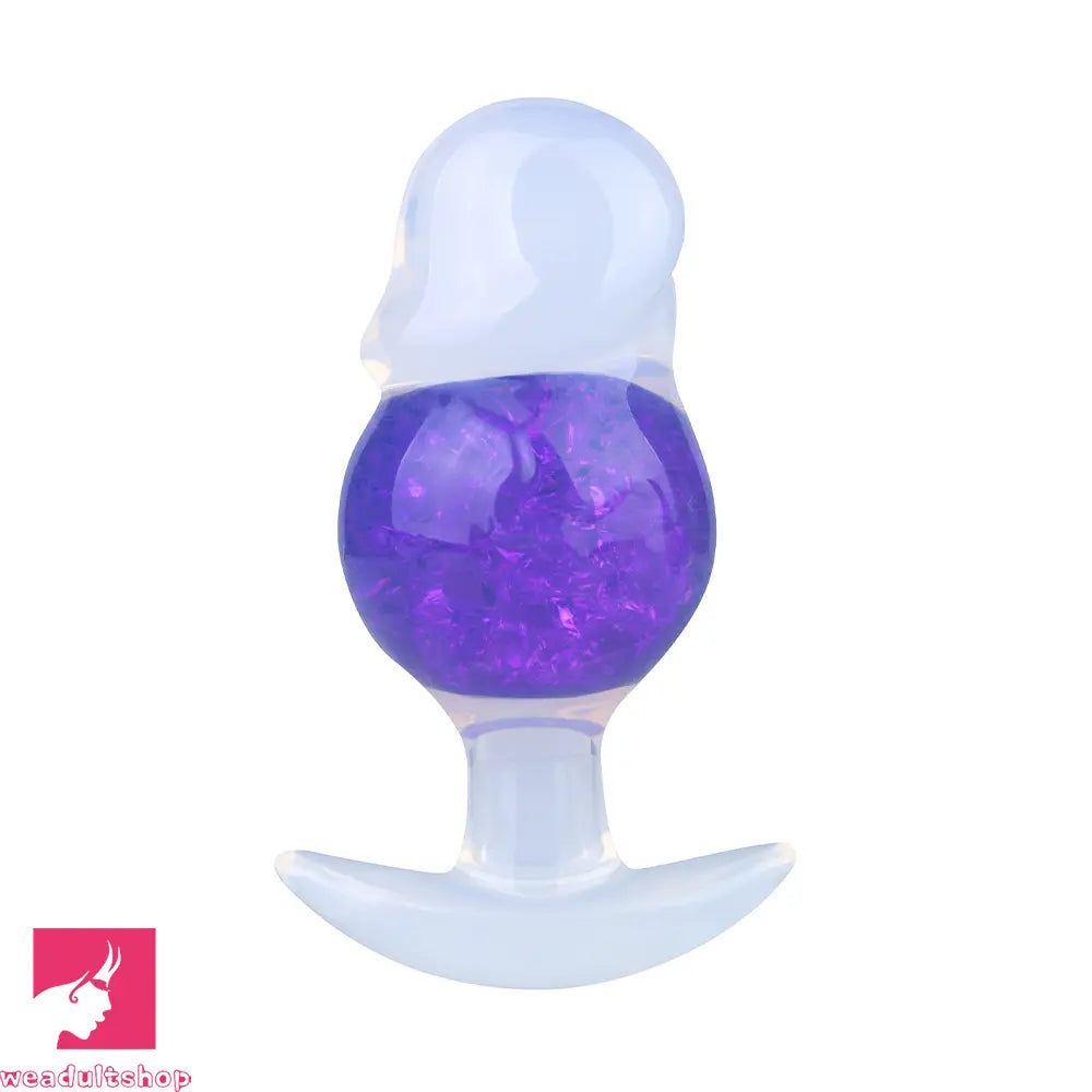 4.96in Luminous Silicone Anal Beads Dildo Anal Sex Toy For Adult Cock