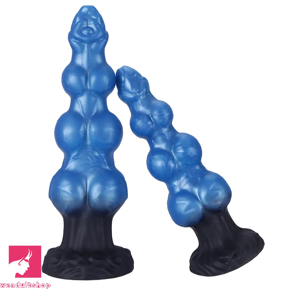 7.48in 8.66in 10.43in Knot Silicone Fantasy Animal Dildo G spot Anal Dilator