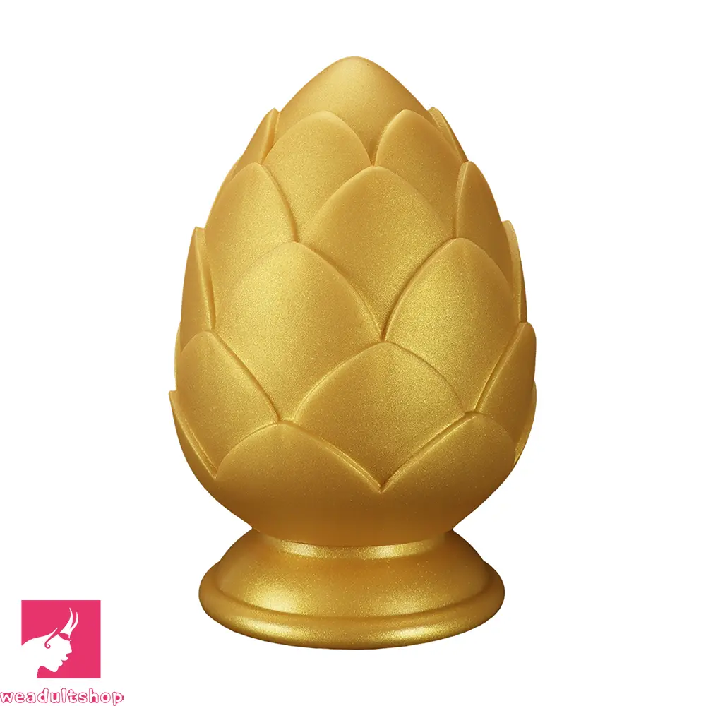 4.13in 4.72in 5.31in Flower Small Thick Butt Plug Dildo For Couples' Sex Toy