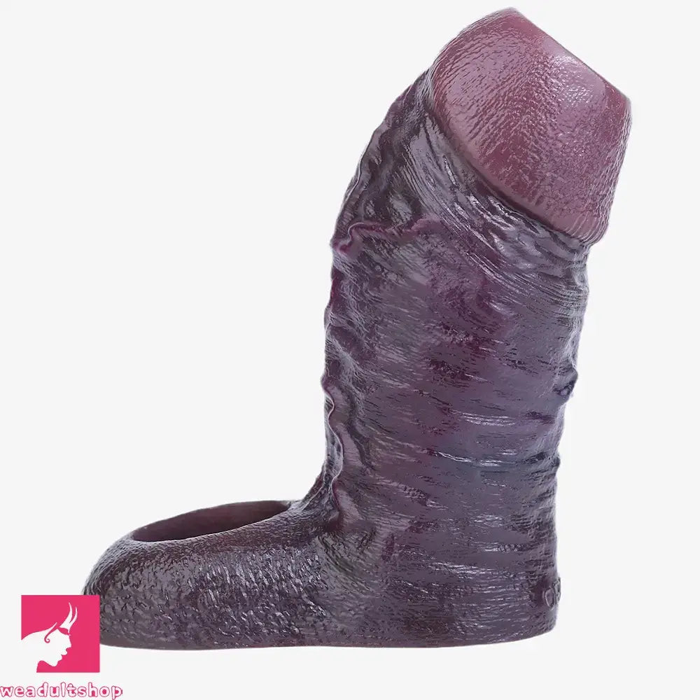 4.13in 4.64in 6.1in 6.69in Hollow Silicone Soft Cock Sleeve Masturbation