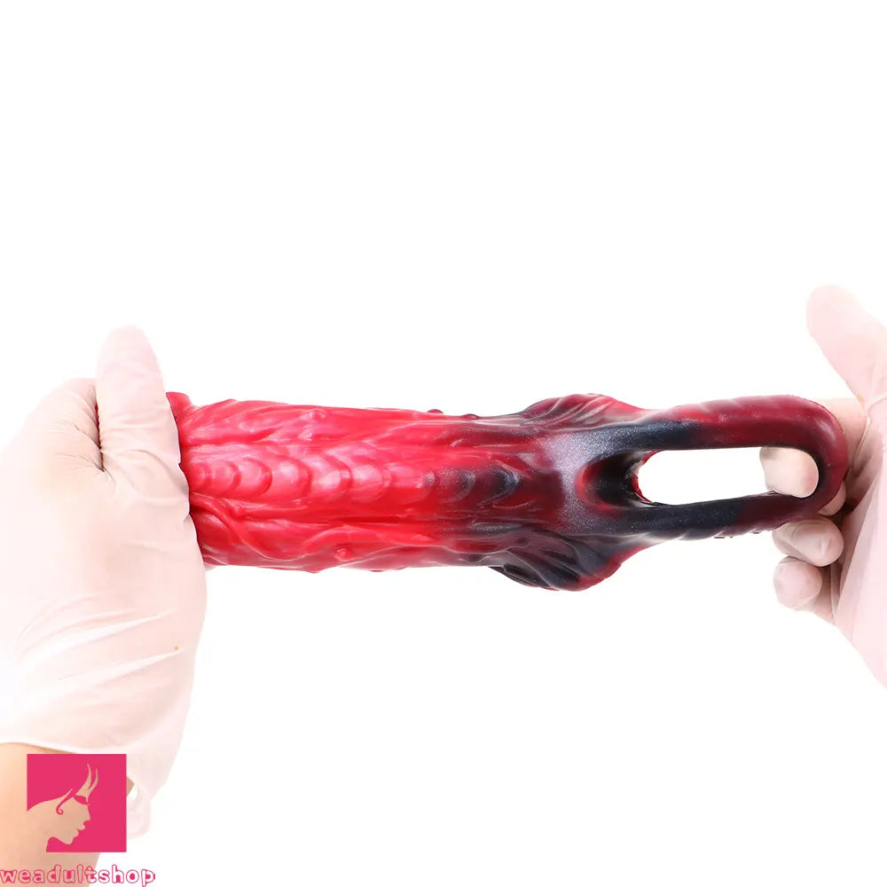 5.78in Silicone Soft Hollow Dildo Built-in keel Vibration Remote Cock Sleeve