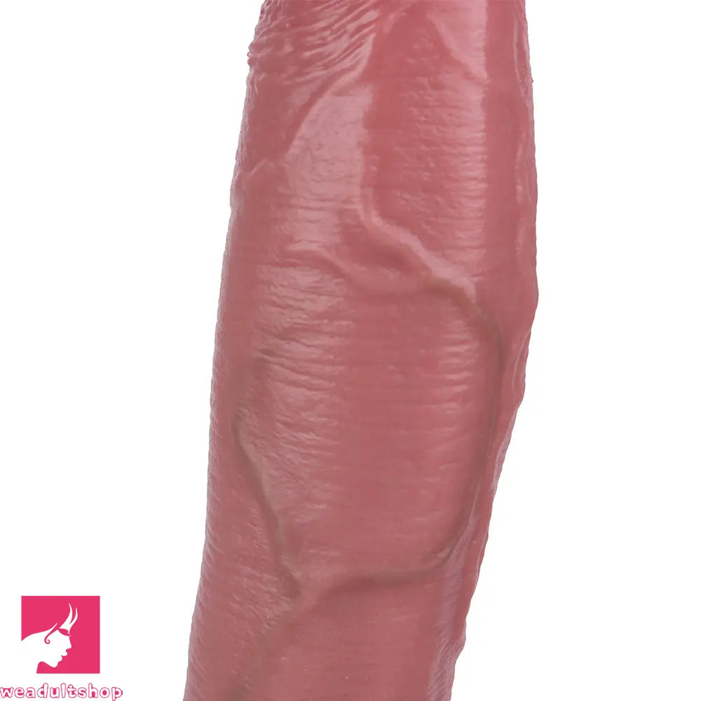 10.11in Hollow Sleeve Strap on Dildo Leather Pants For Men Women Love