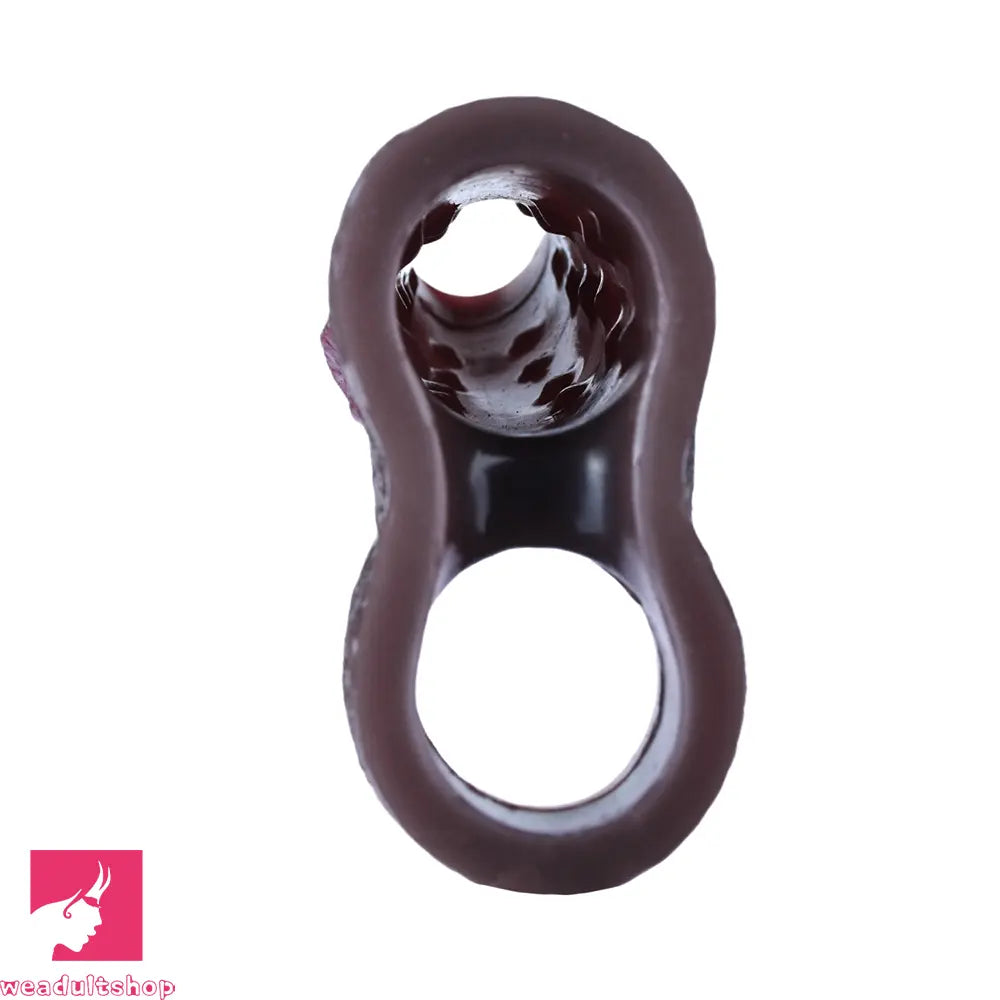 4.13in 4.8in 6.42in Real Skin Platinum Silicone Dildo Sleeve Male Cock Sex Toy