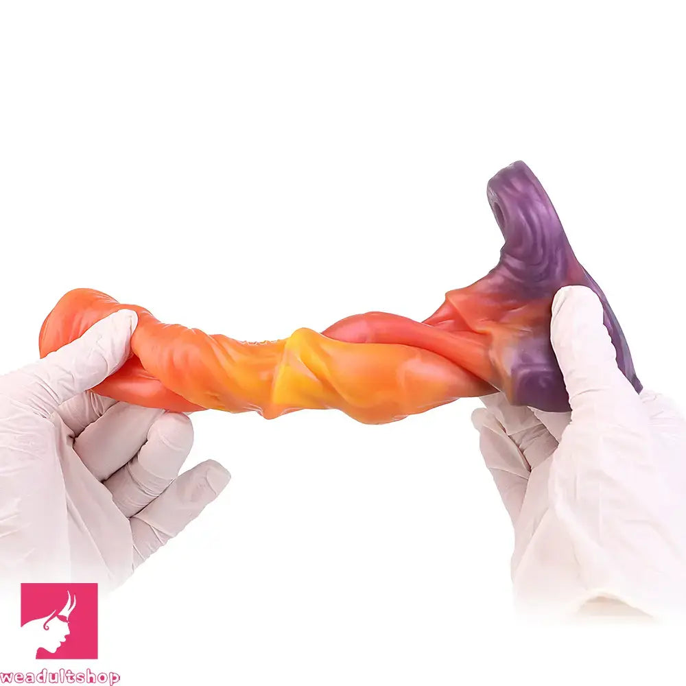 7.59in Warhorse Cock Fire Vein Gradient Tone Cock Dildo Sleeve Love Toy