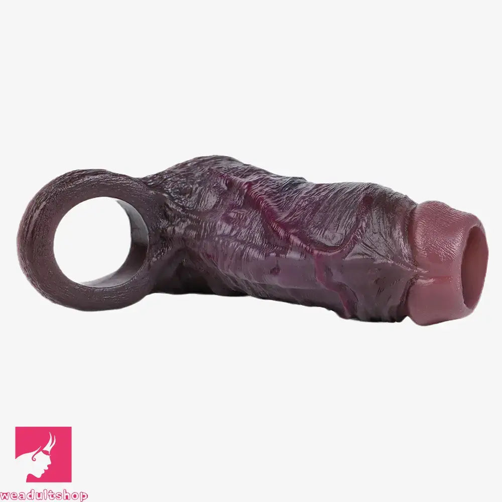 3.94in 4.61in 5.87in 6.5in Real Silicone Cock Sleeve Dildo Adult Cock Toy