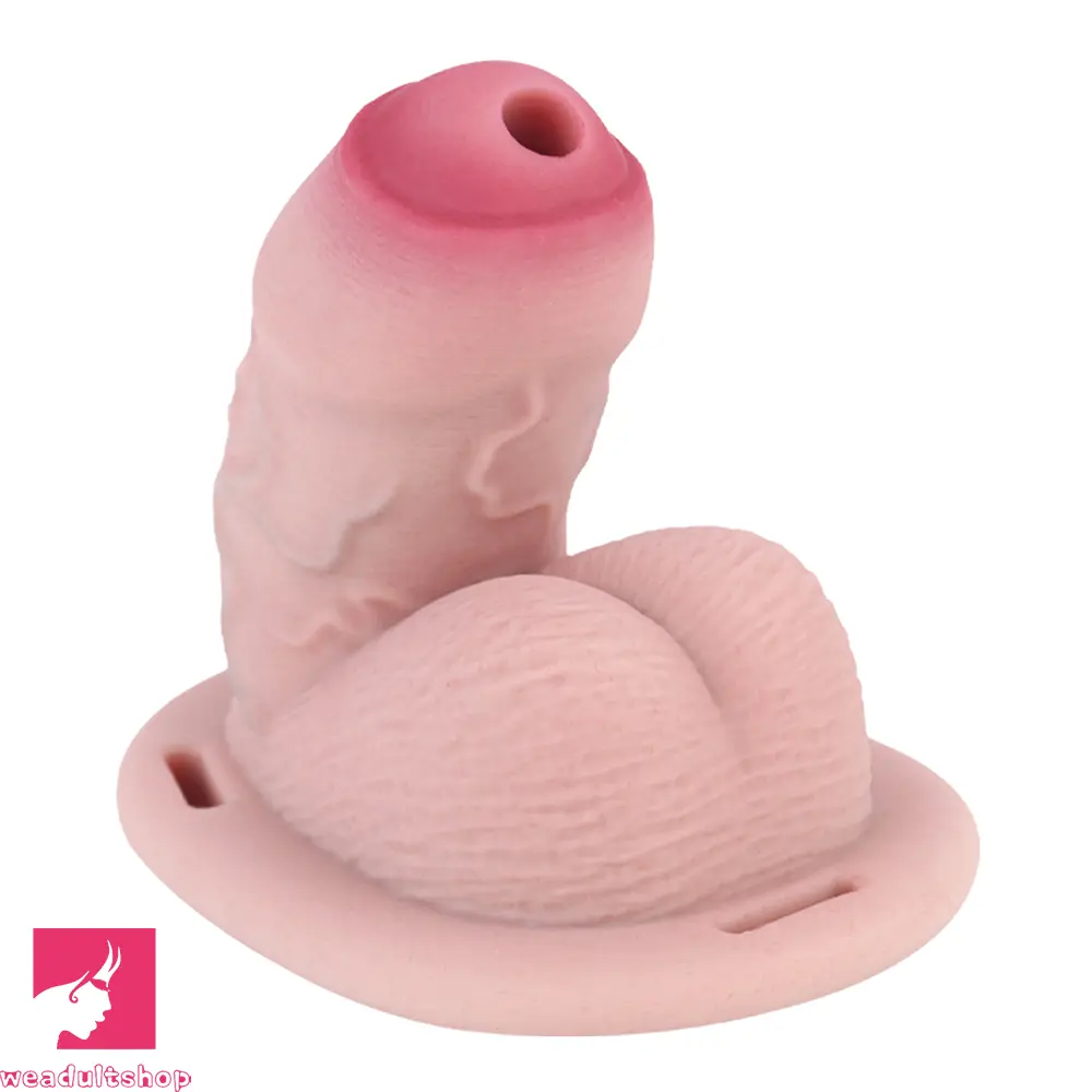 4.72in Real Hollow Chastity Cage Dildo Cock Masturbator Erotic Cock Love
