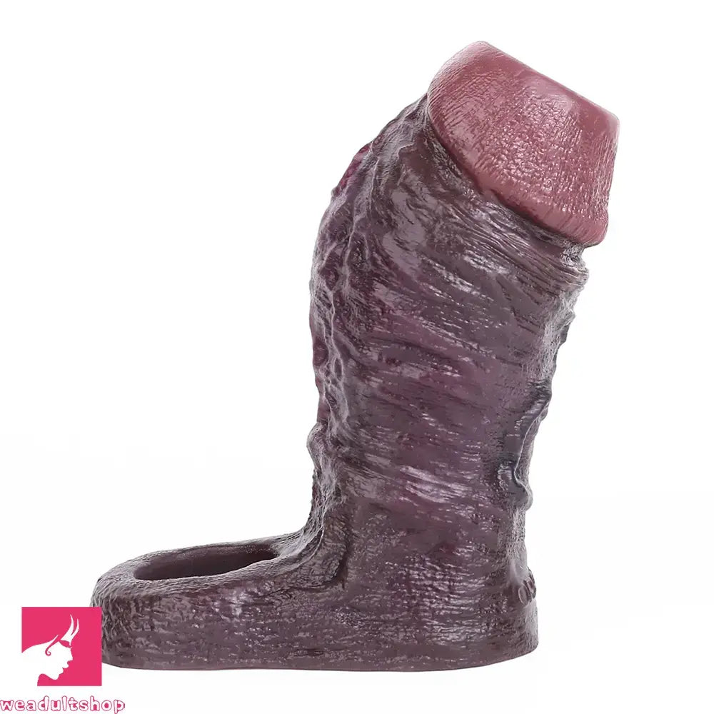 4.13in 4.96in 5.91in 6.53in Real Flexible Realistic Cock Soft Dildo Sleeve