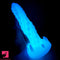 7.48in Luminous Fantasy Silicone Soft Penis Dildo With Spiked Penis Texture