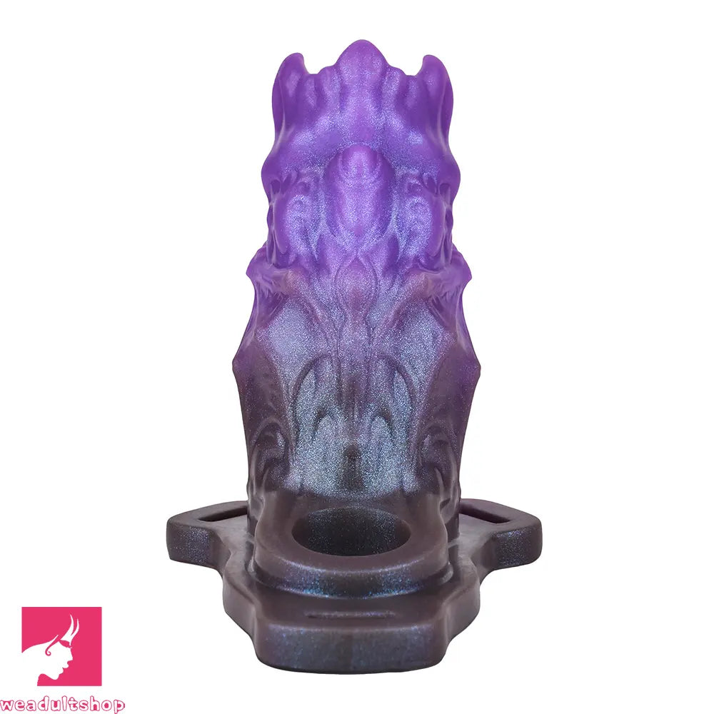 5.39in Scary Dragon Beast Creature Hollow Dildo Sleeve With Cock Ring