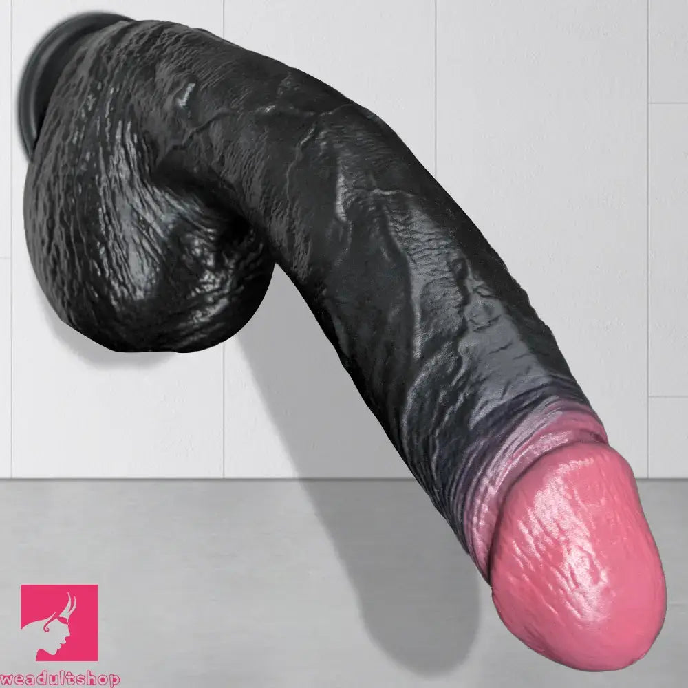 7.87in 10.03in 11.88in Dual Density Silicone Lifelike Big Dildo Love Dilator