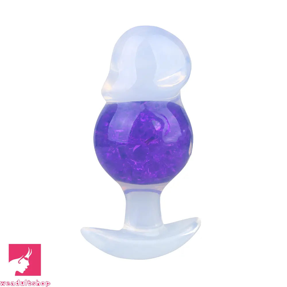4.96in Luminous Silicone Anal Beads Dildo Anal Sex Toy For Adult Cock