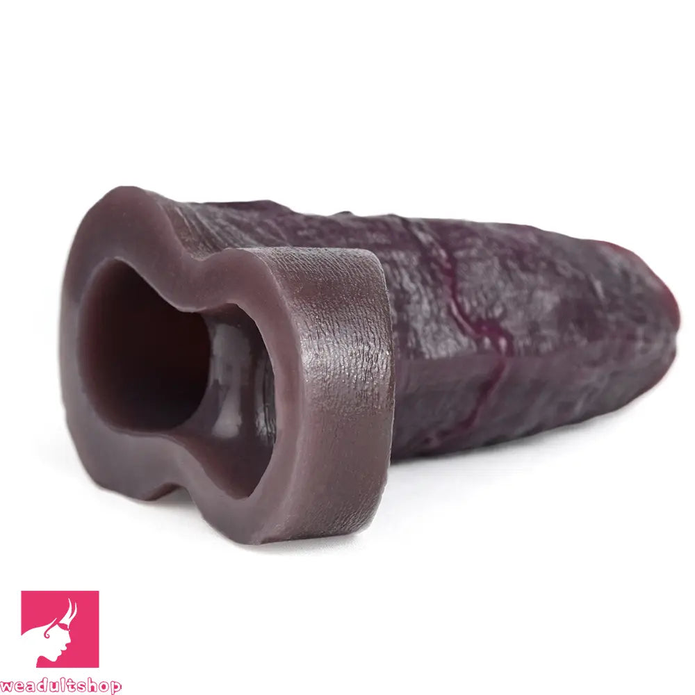 4.96in 6.42in Body-Safe Silicone Ultra-Realistic Penis Sleeve Love Dildo