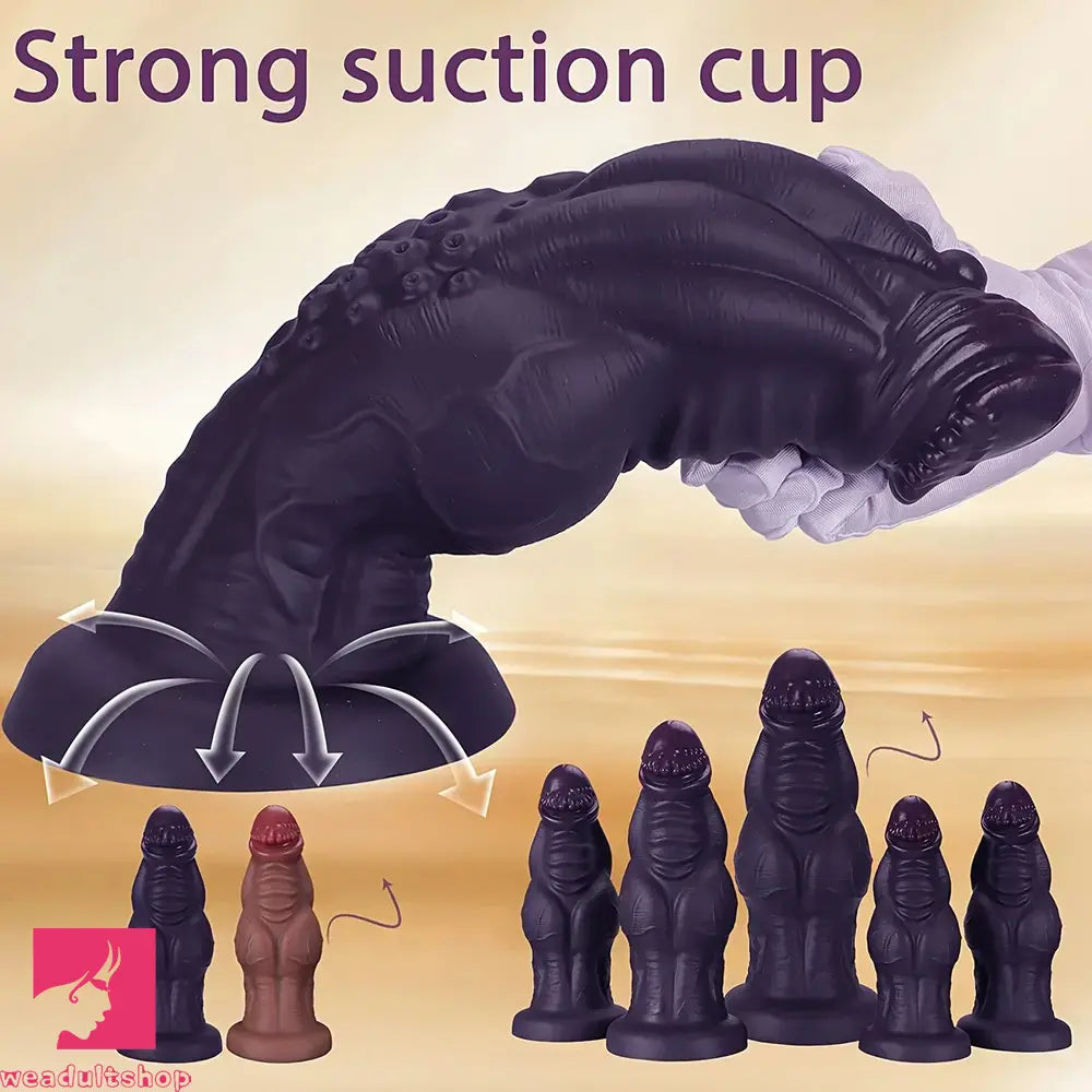 9.05in 9.44in 10.23in 11.61in 12.59in G-Spot Tentacle Knot Fantasy Soft Dildo