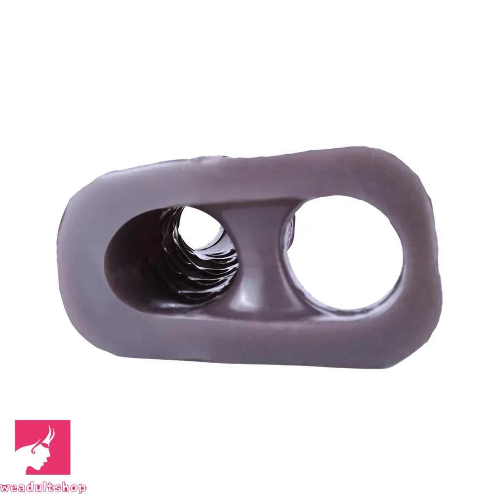 6.06in Platinum Silicone Lifelike Skin Soft Dildo Sleeve Couple Interactive Cock