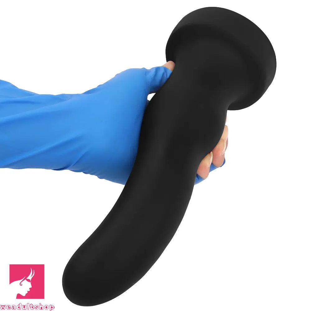 7.67in 9.25in 11.22in Black Silicone Anal Plug Dildo For Anal Masturbator