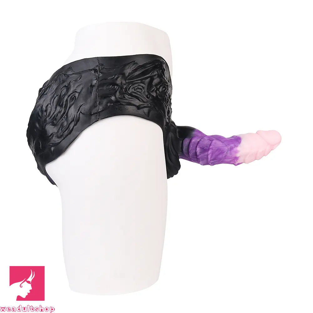 9.37in Silicone Strap-on Wearable Dildo Panty Hollow Monster Alien Dildo