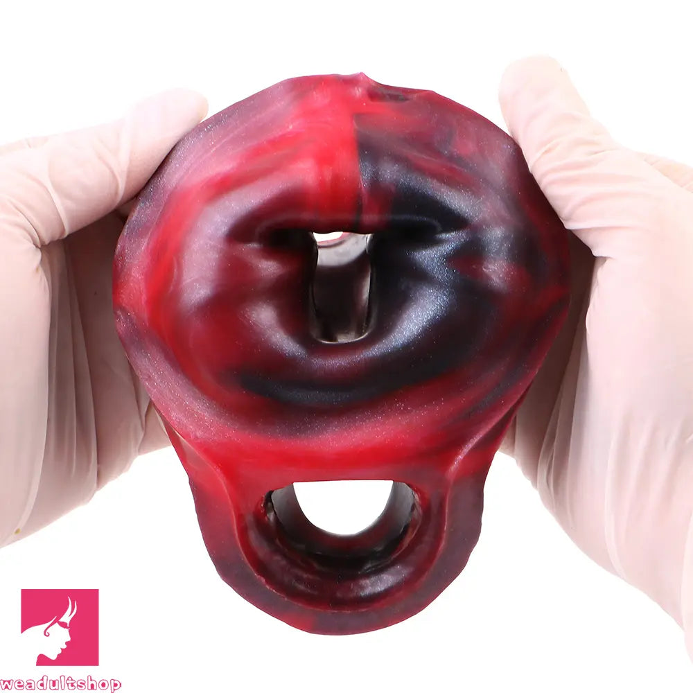 5.78in Silicone Soft Hollow Dildo Built-in keel Vibration Remote Cock Sleeve