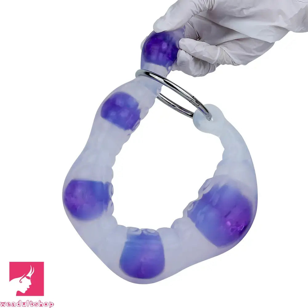 18.9in Silicone Huge Long Anal Beads Dildo Prostate Massage Cock Toy